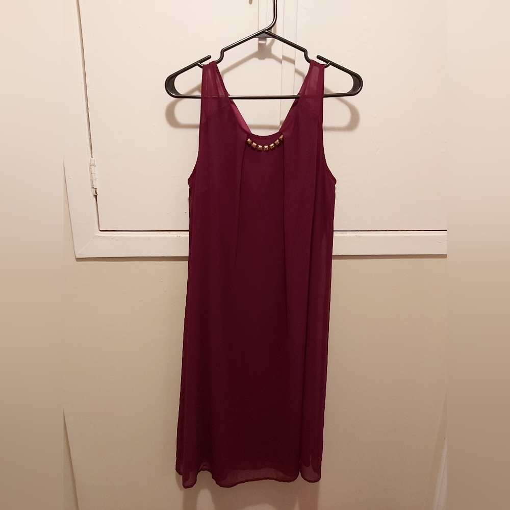 Cleo Backless Dress in Deep Purple